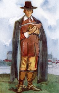 Costume maschile durante il regno dei Cromwell (1649-1660) da Dion Clayton Calthrop